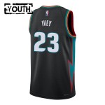 Maillot NBA Detroit Pistons Jaden Ivey Nike 2025-26 City Edition Noir Swingman - Enfant
